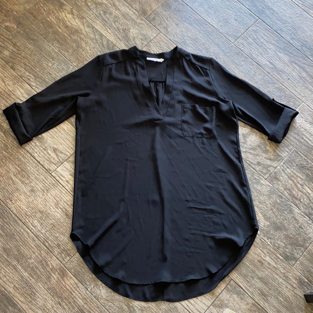 Lush black tunic